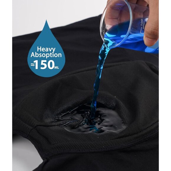 Incontinence Underwear 150ML Washable Reusable Cotton Heavy Bladder Boxer Briefs - Picture 6 of 6